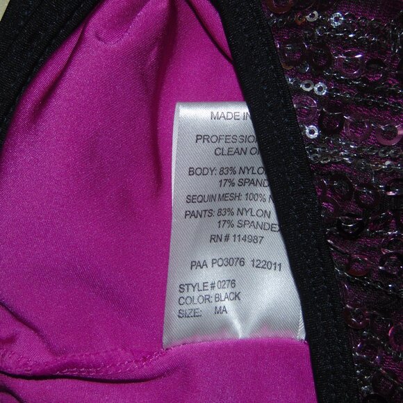 Revolution Pink Sequin Leotard MA - Picture 5 of 7